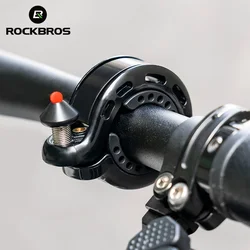 ROCKBROS Bike Bell MTB Cycling Horn Bicycle Handlebar Bell Q-Type Hidden Bell Safety Anti-Slip Bike Bell Accessories