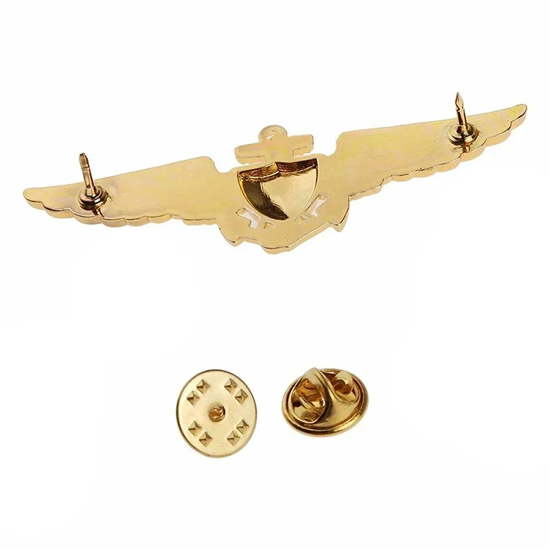 US Navy Brooch Marines Pilot Aviator Metal Wings Pin Badge Military