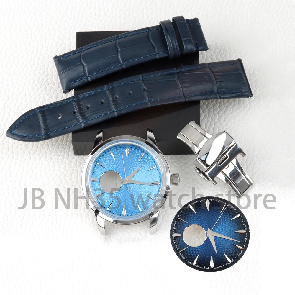 

40mm Arched Glass Case 35mm Dial Face NH38 Dial Hands Hollow Dial for Cocktail Time Presage NH38 Movement Watch Repair Tools