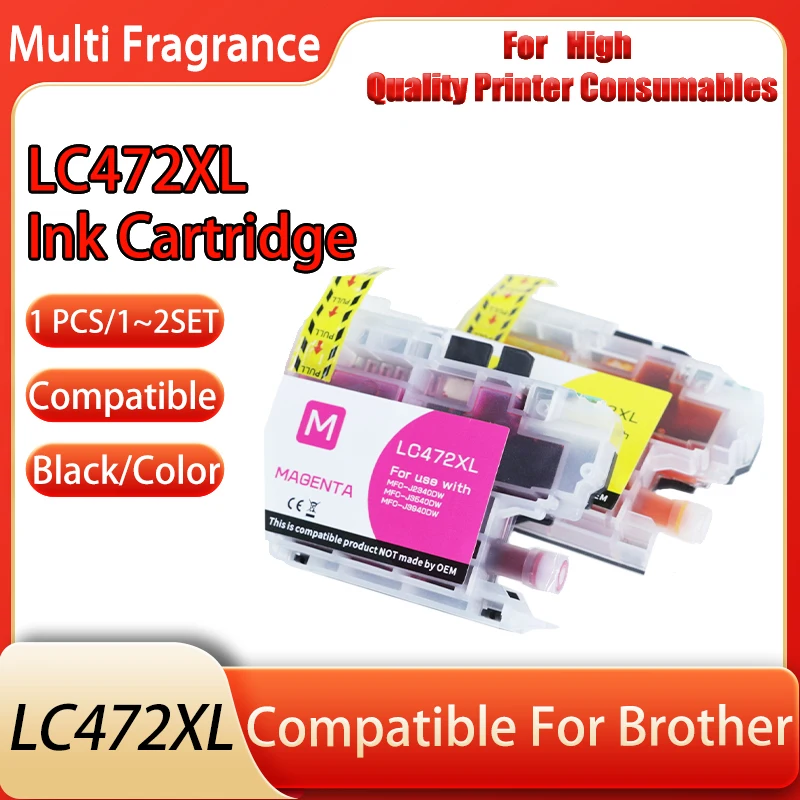 

1 шт./1 ~ 2 комплекта LC472XL чернильный картридж для принтеров Brother MFC-J2340DW MFC-J3540DW MFC-J3940DW