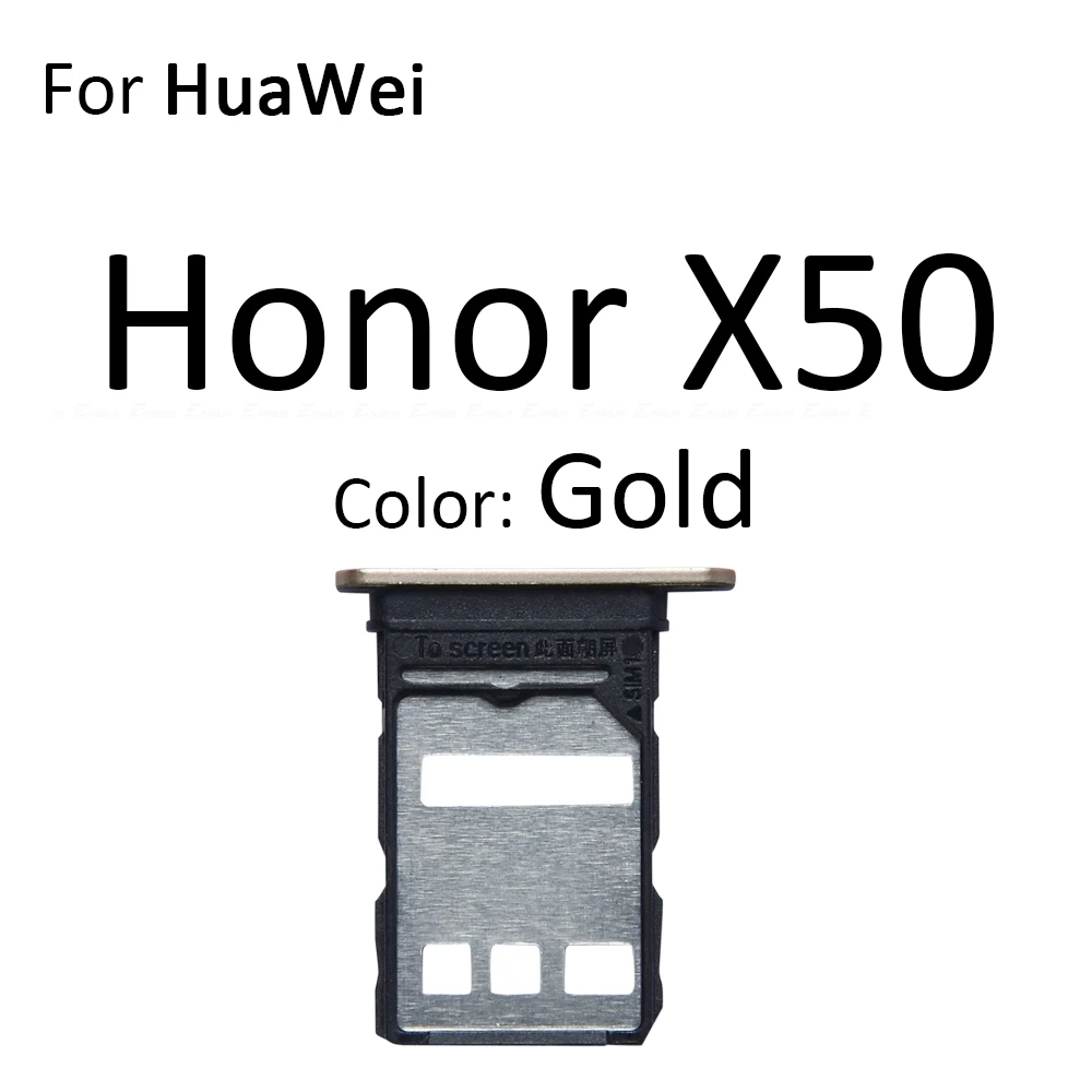 Sim Micro SD Card Socket Adapter Container Connector Holder Slot Tray Reader For HuaWei Honor X50 GT X60 Pro