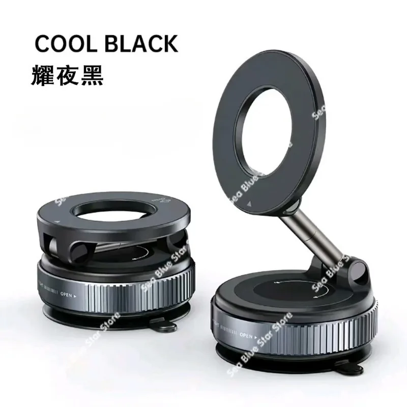New cross-border folding vacuum suction bracket Rotary folding storage mobile phone bracket Silicone large suctioncupCar bracket