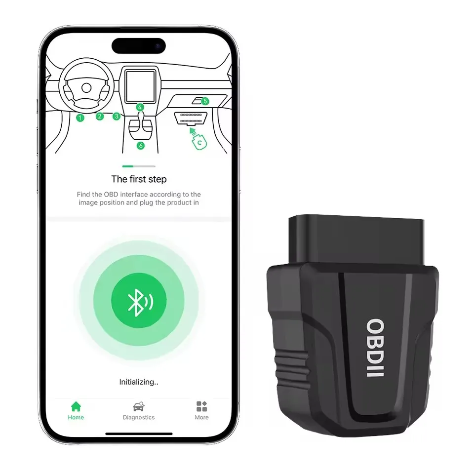 

OBDII сканер V011 Bluetooth 5,4 ELM327 автомобильный диагностический инструмент детектор ошибок код очиститель инструмент для iOS/Android