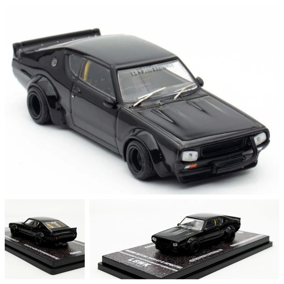 

Skyline 2000GT-R (KPGC110) - Kenmeri - Black - INNO 1:64 Diecast Model Car Alloy