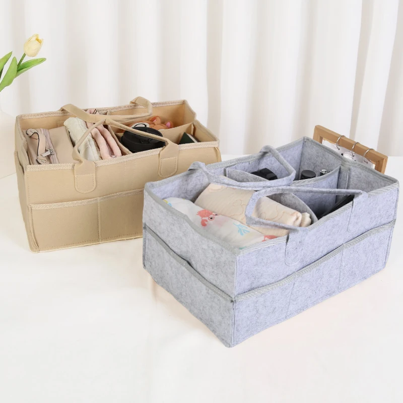 

Baby Stroller Accessories Organizer Mommy Tote Bag Foldable Baby Diaper Handing Bag Mom Cartoon Portable