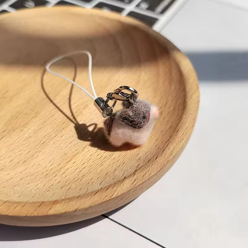 Fluffy Alpaca Elk Capybara Animal Keychains Resin Cartoon Lovely Funny Garlic Goose 3D Doll Pendant Bag Box Car Key Ring Jewelry - Image 35