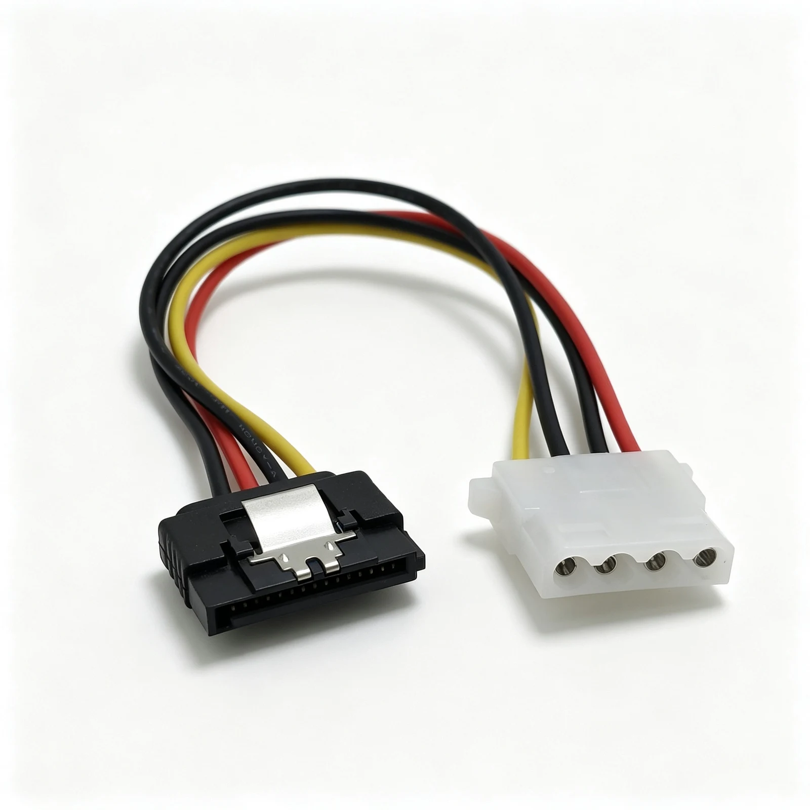 4Pin Revolution SATA Power Cord IDE to SATA with Snap Clip Power Cord with Buckle All Copper Core