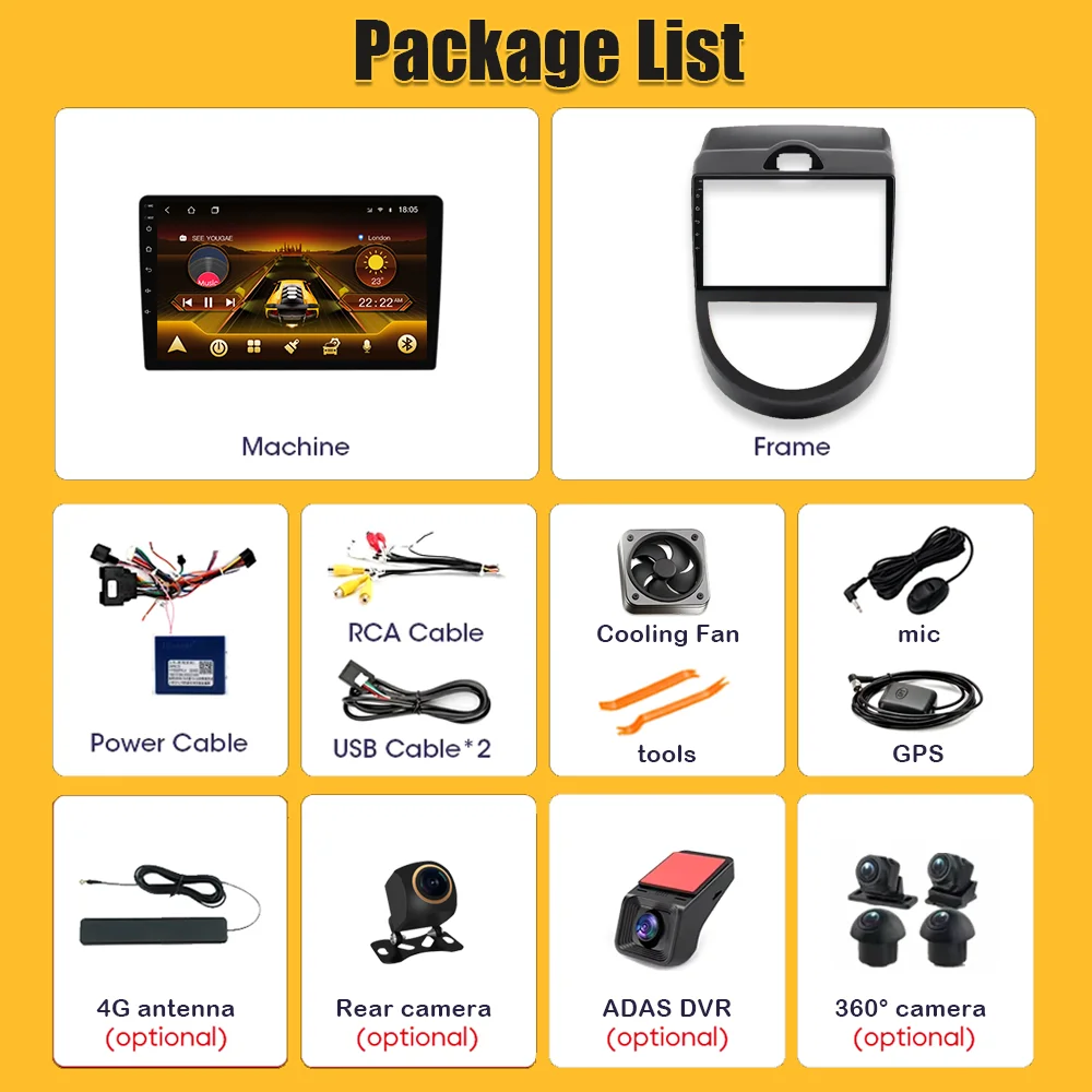 لكيا سول 2007 - 2011 أندرويد 15 راديو السيارة الوسائط المتعددة مشغل فيديو نظام تحديد المواقع والملاحة مرآة ربط اللاسلكية أندرويد السيارات