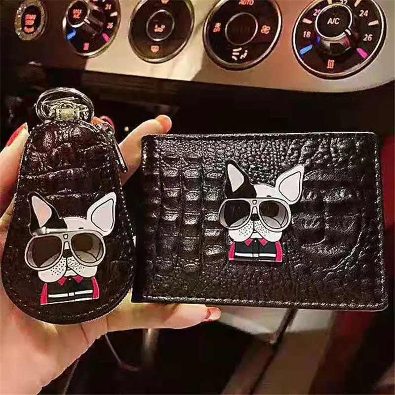 Driver license key bag dog car key bag cute car key bag card bag driver license driver's license bag male document bag carteira