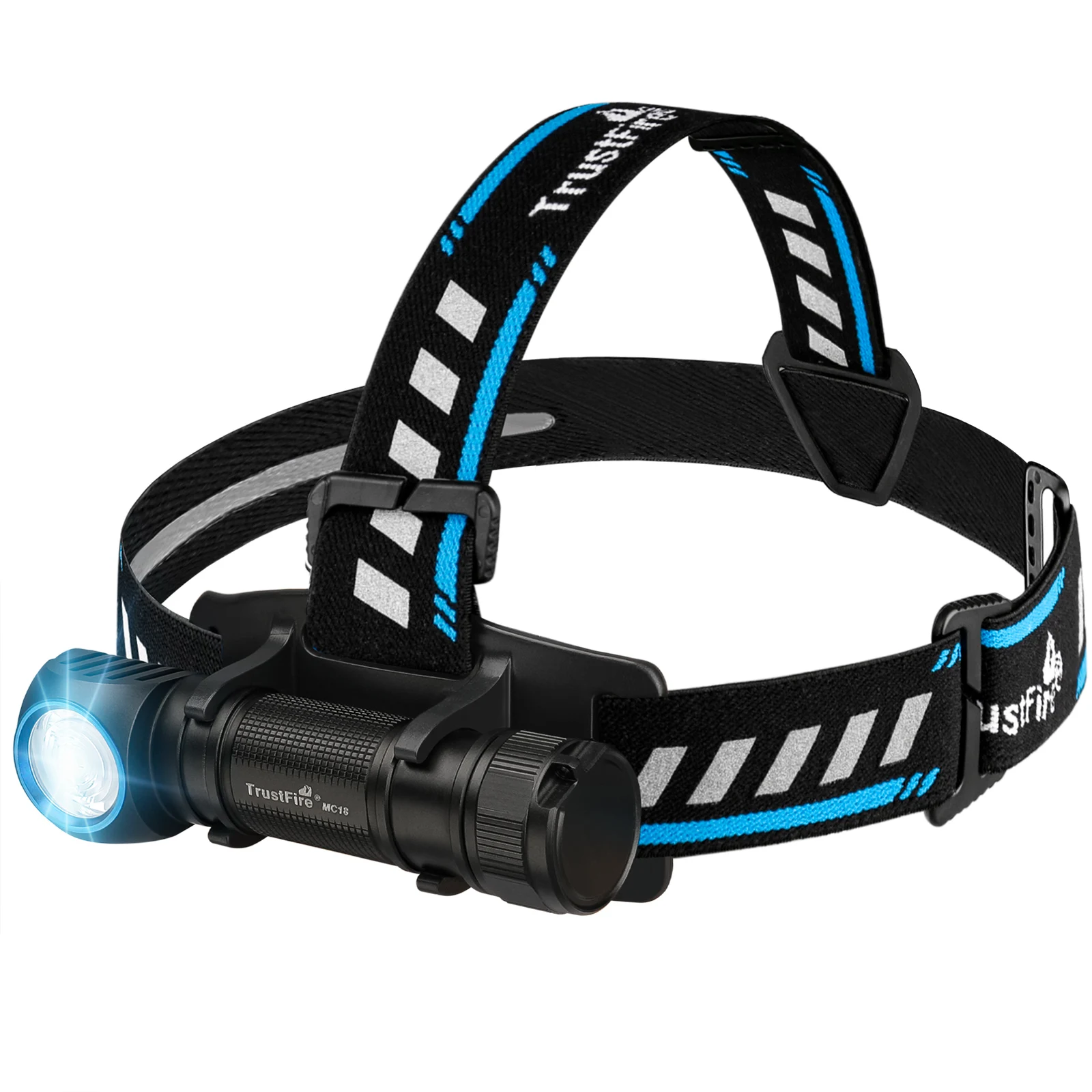 

TrustFire MC18 Headlamp LED Xp-Lhi 18650 Magnetic 2A USB Rechargeable Headlight 1200LM Flashlight Head Torch Magnet Tail Cap