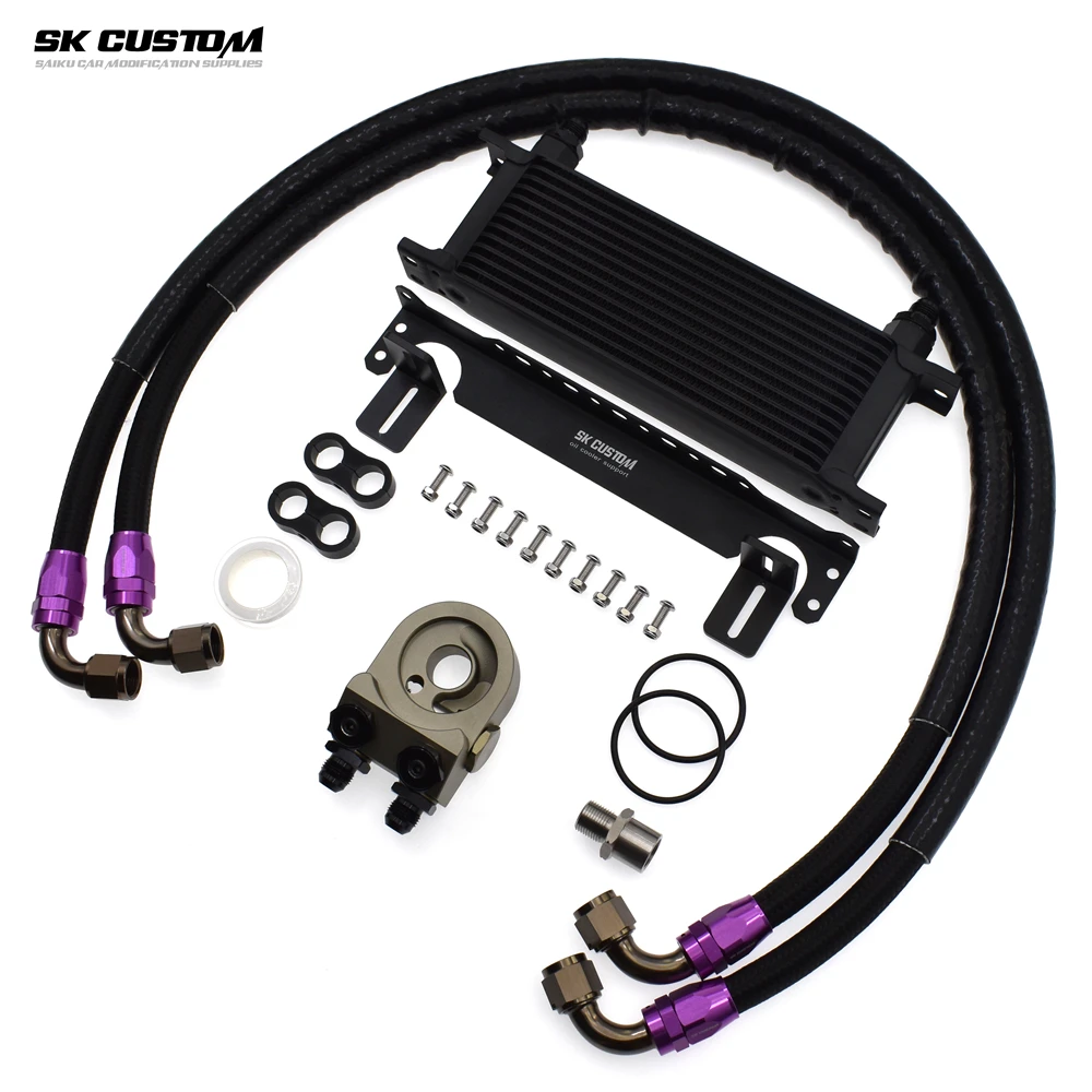 SK CUSTOM Oil Cooler Kit For Suzuki Swift SX4  Vitara M15 1 Ciaz S-Cross JimnyEngine Radiator Thermostat Auto Parts Modification