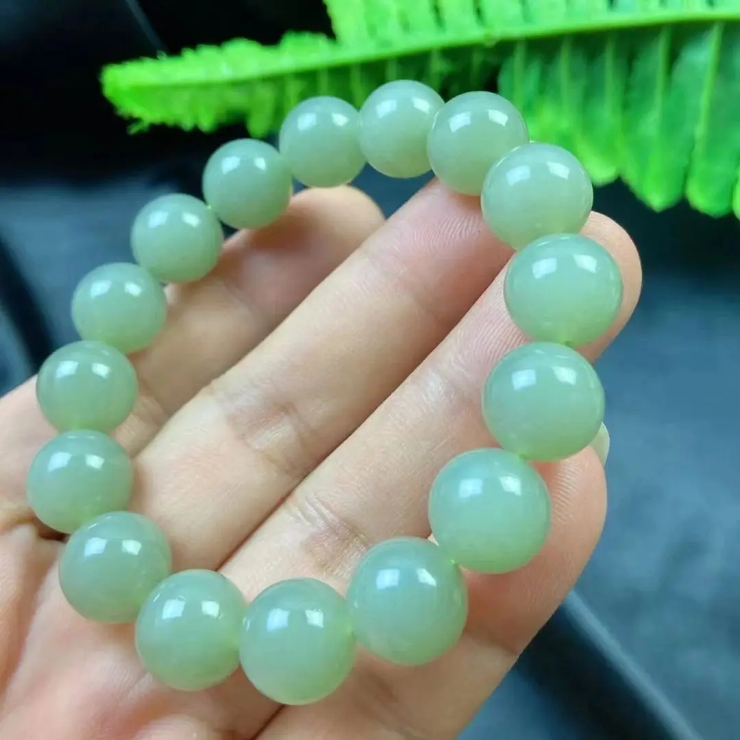 12MM Hetian Jade Sailor Bracelet Jewelry BH0008