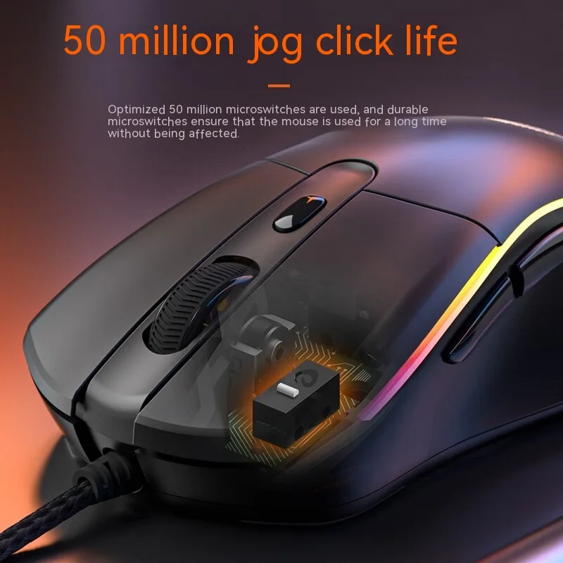 Dareu Pc Gaming Mouse Connect Wired Mice Buttons Mous For Laptop Gamer 65g 400ips 50g 1000hz 16000dpi E-sports Mouse Gaming Gift