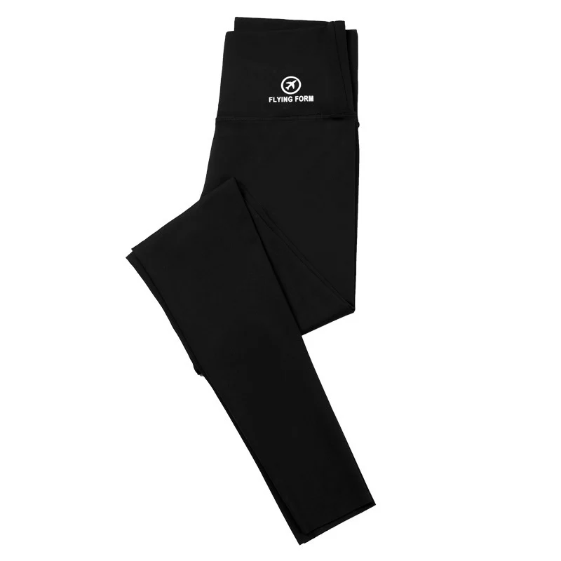 Calças de Yoga de Cintura Alta em Couro Sintético para Mulheres, Finas e Justas, Controle de Barriga, Comprimento Sete-Nove, Nylon