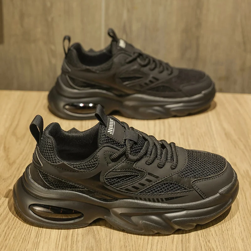 

Men's Casual Sports Shoes with Thick Sole – Multi-Functional Running Style, Lightweight Breathable Lining. Perfect for Outdoor A