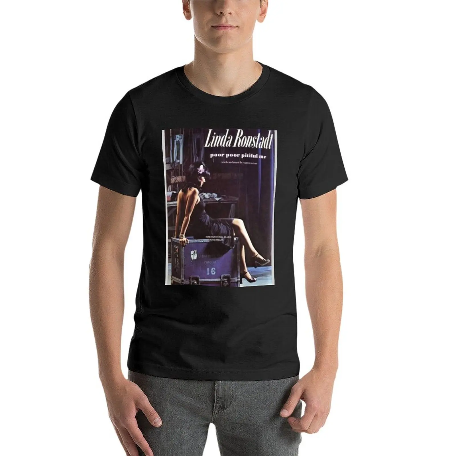 Memories Of Linda Ronstadt Poor Poor Pitiful Me 1977 Simple Dreams Tour T-Shirt summer top summer clothes Men's t shirts image 4
