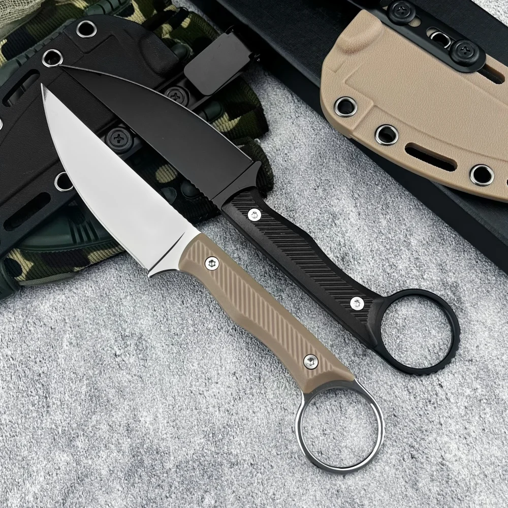 

Тактический нож с фиксированным клинком для кемпинга, с ножнами, лезвие 8Cr13Mov, высокая твердость, портативный нож для выживания и спасения