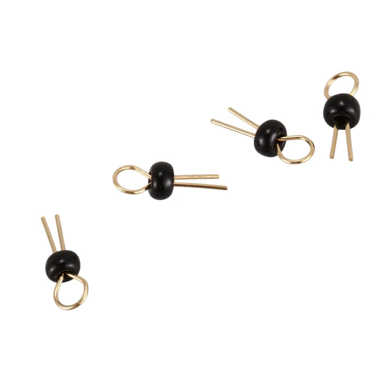 GROCE-600Pcs Black Gold Tone Soldering PCB Board Breadboard Test Point Pin
