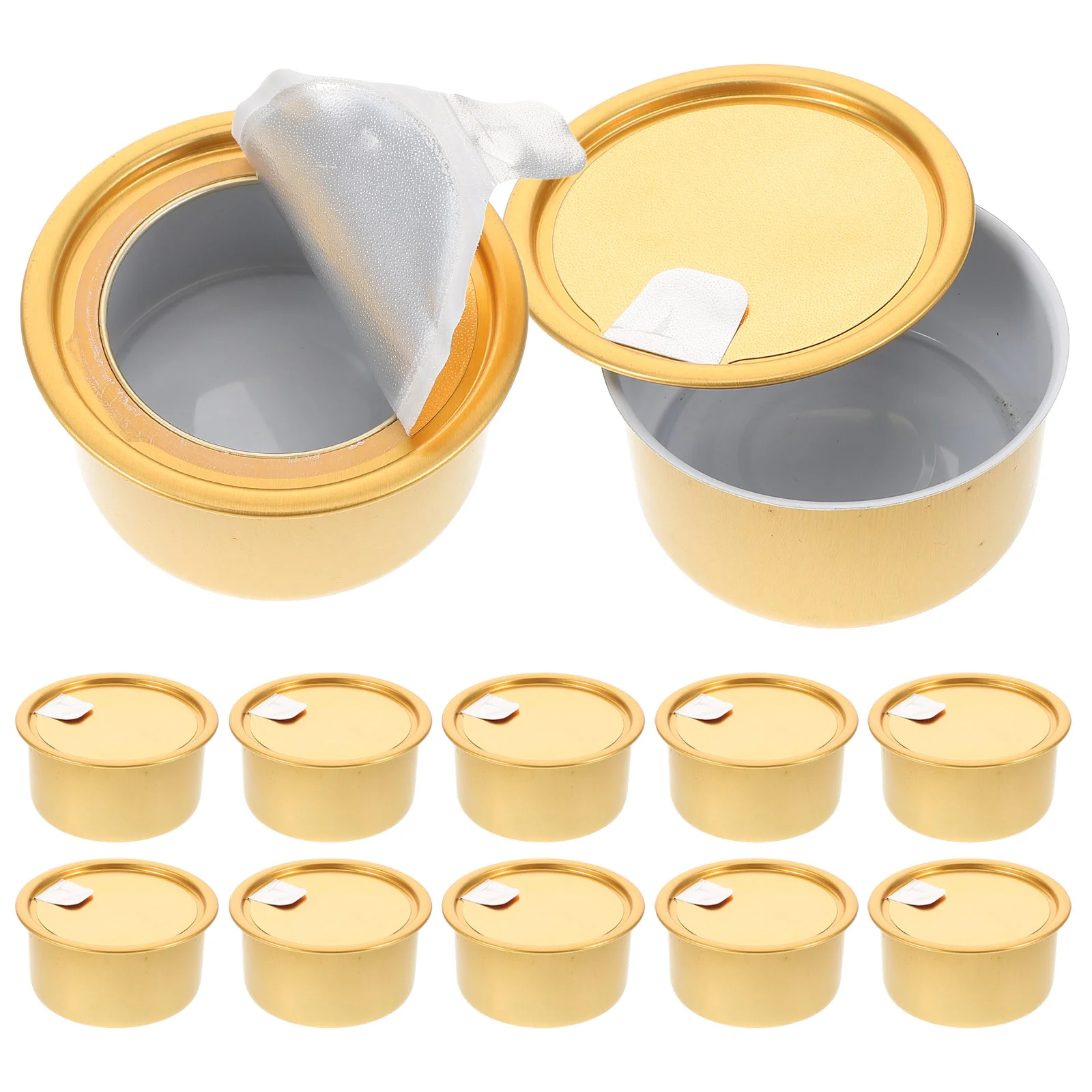 

12 Pcs Can Box Empty Food Cans Cookie Tins Snack Biscuit Large Dog Pet Aluminum Holiday With Lids Snacks