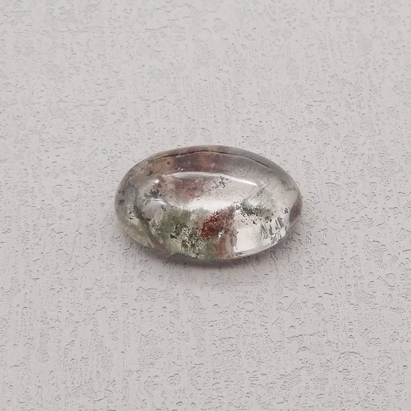 New Clear Natural Ghost Oval Cabochon,Landscape Quartz,Gems Specimen Healing Pendant Jewelry Accessories