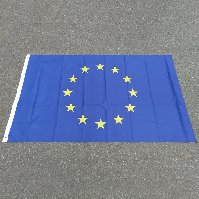 aerlxemrbrae   90x150CM  EU flag  hanging polyester eu european europe union flag for Decoration