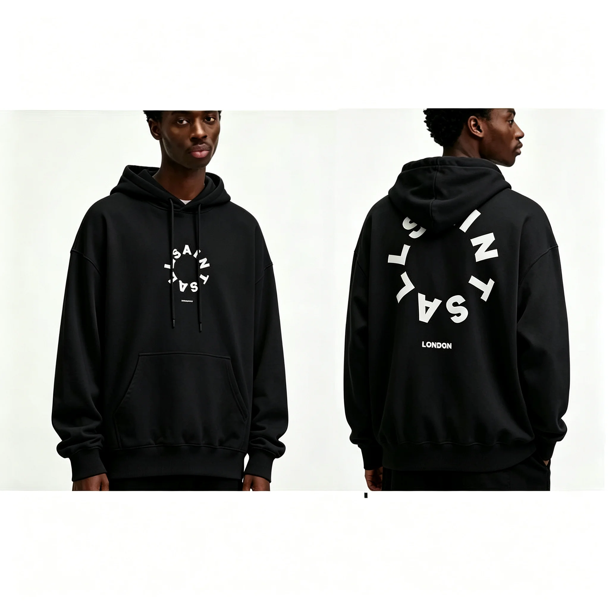 Men's and Women's Sweatshirts - Men's Casual Trendy Loose-Fitting Trendy Couple's Fashionable T-Shirts - Hooded Sweatshirts