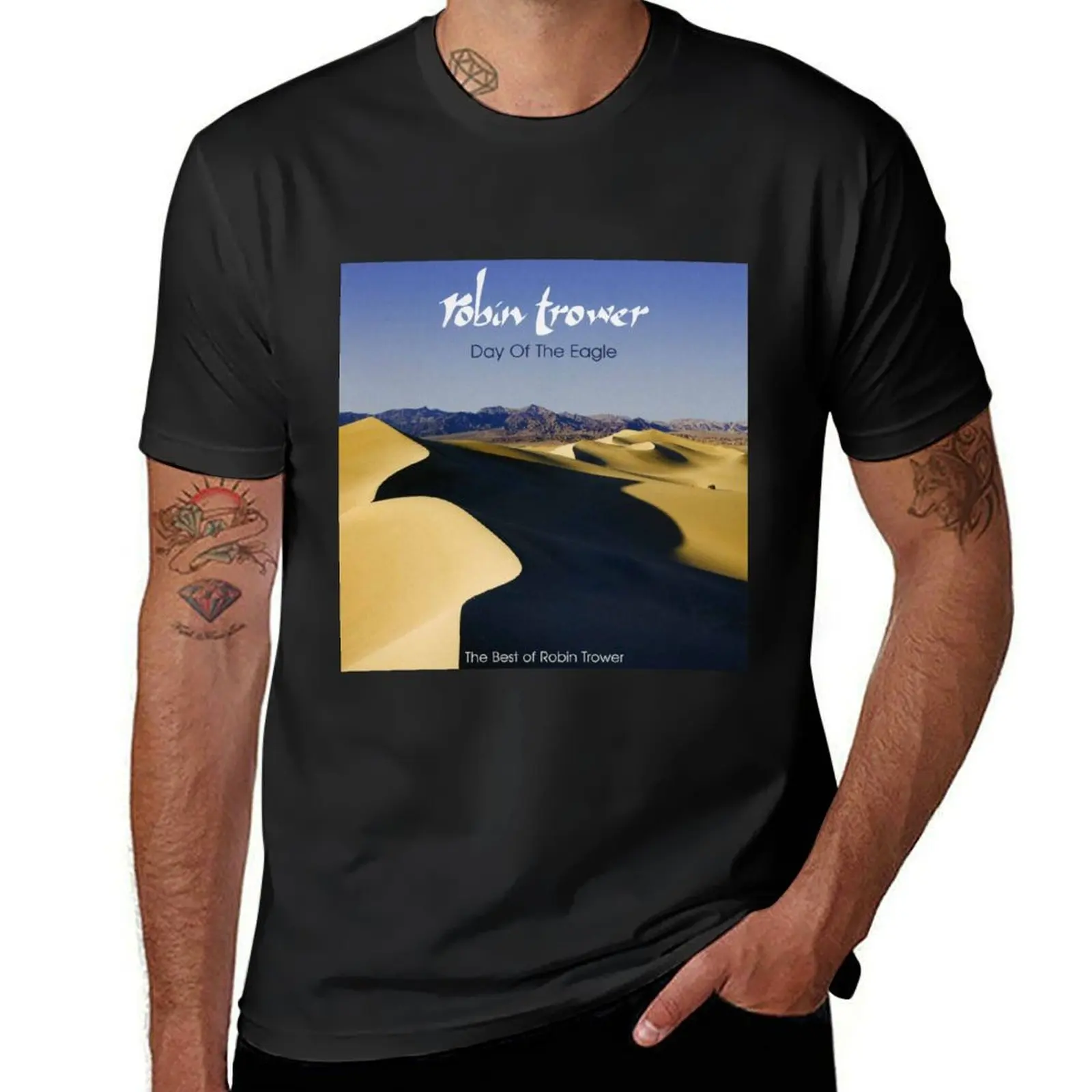 Robin Trower day of the eagle the best of robin trower T-Shirt blacks plus sizes boys whites mens vintage t shirts