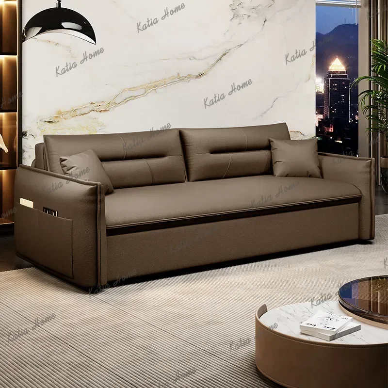 FG Luxury Living Room Sofa Lazy Leather Relax Armchairs Nordic Couch Comfortable Home 2 Seater Design Home Furniture Decoraction