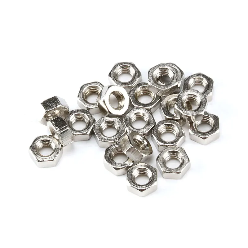 100 pieces/batch British thread serial port DB9 computer DR9 5+7mm steel hex nuts
