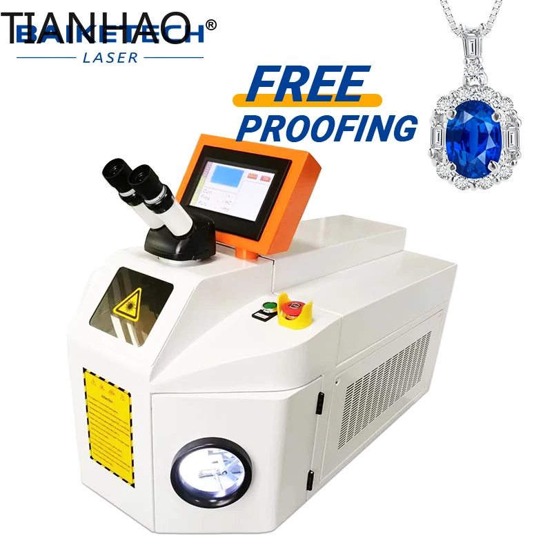 Desktop 100W YAG Jewelry Spot Welding Machine Portable Welder for Gold Silver Ring Necklace Earrings Eardrops Repair