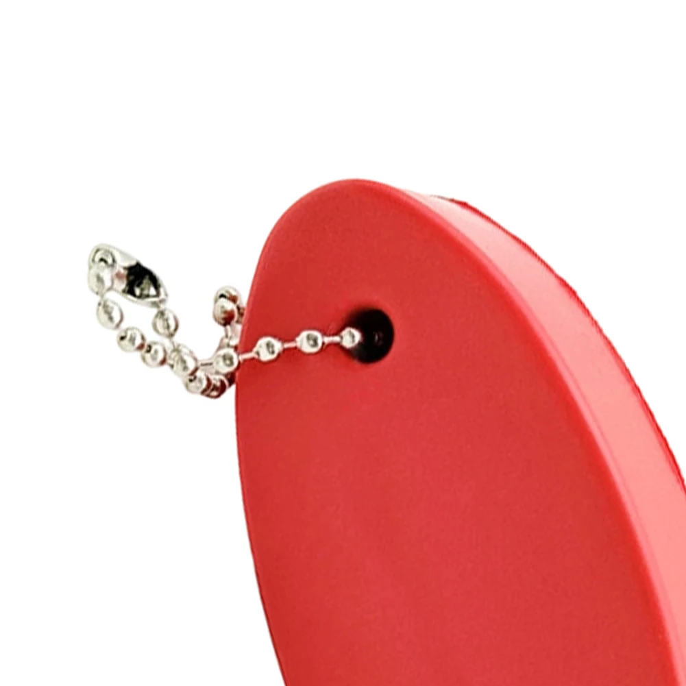 5pcs Floating Keychain For Boat Fishing Swimming Kayaking High Buoyancy Foam Key Ring Water Sports Safety Gear Red