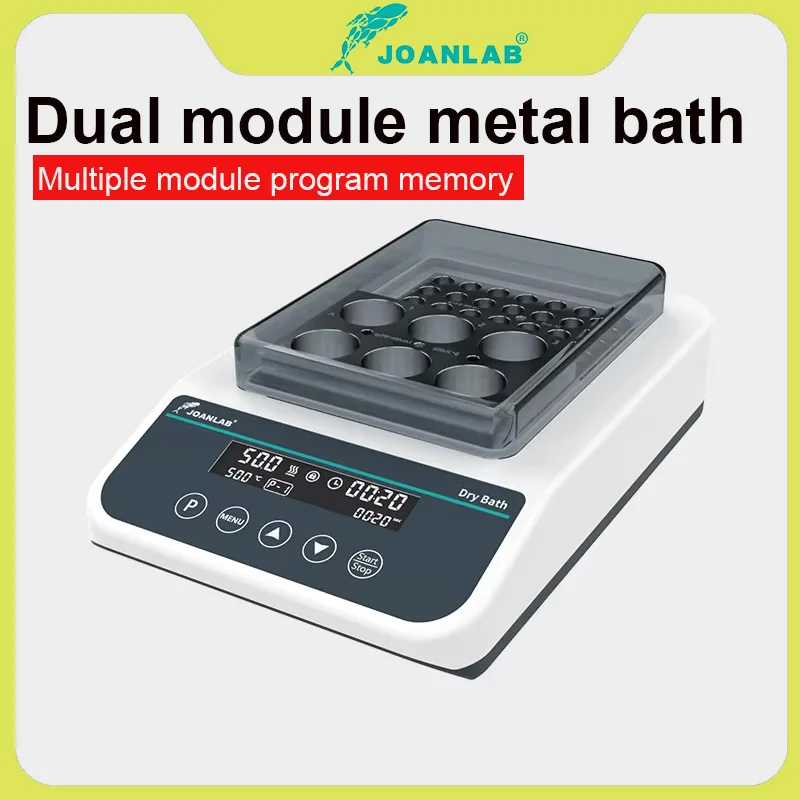 

JOANLAB Сухая термостатическая металлическая баня с двумя модулями, сухой термостат-нагреватель, лабораторный прибор для сухих процедур