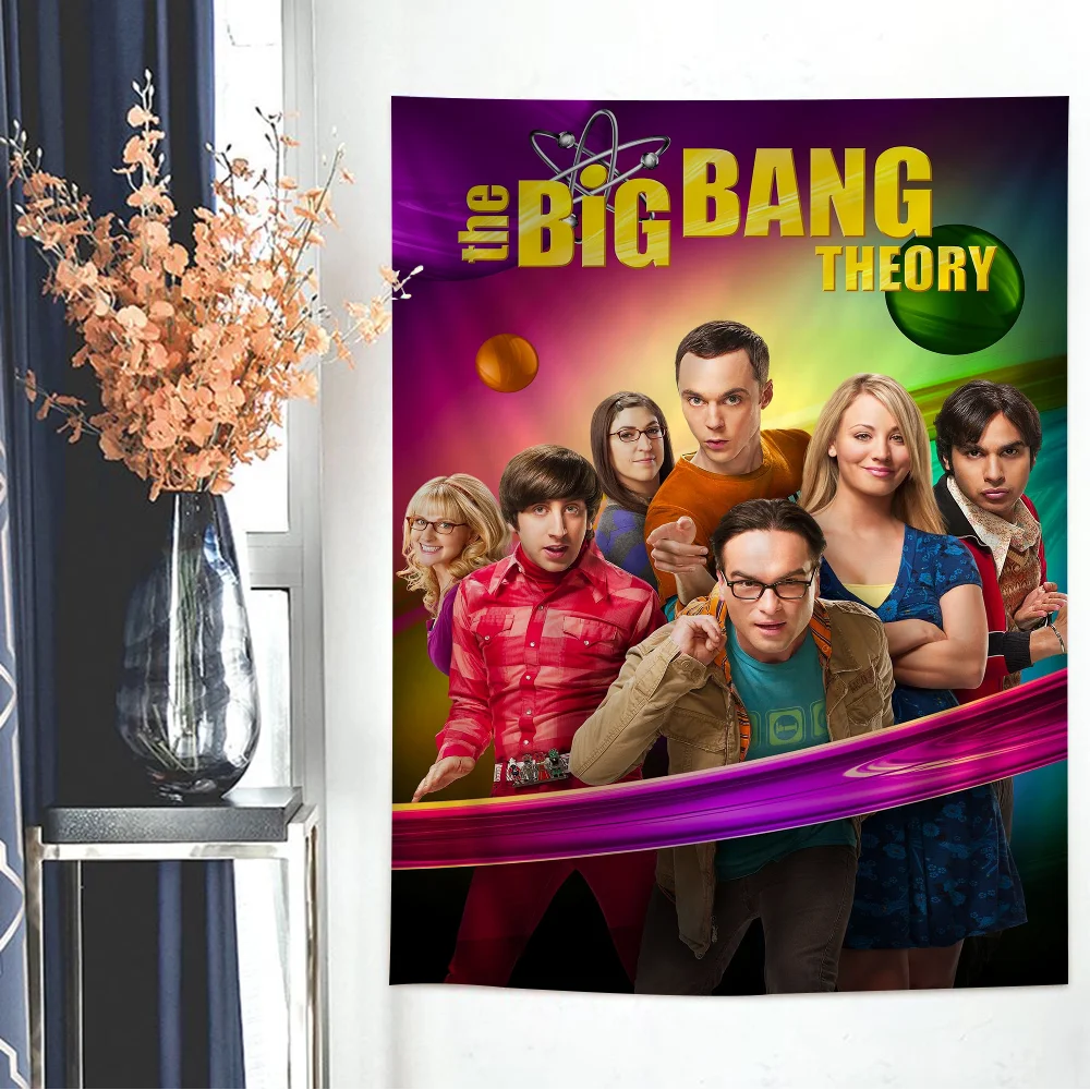 

Big Bang Theory Anime Tapestry Hanging Tarot Hippie Wall Rugs Dorm Home Decor