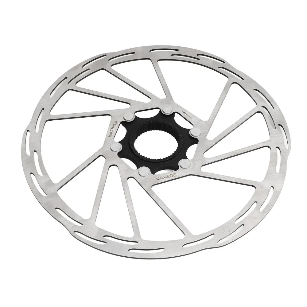 

203mm Bike Disc Brake Rotor Hollowed Stainless Steel Centerlock Disc Rotor Includes Center Lock Adapter Bike Brake Rotor