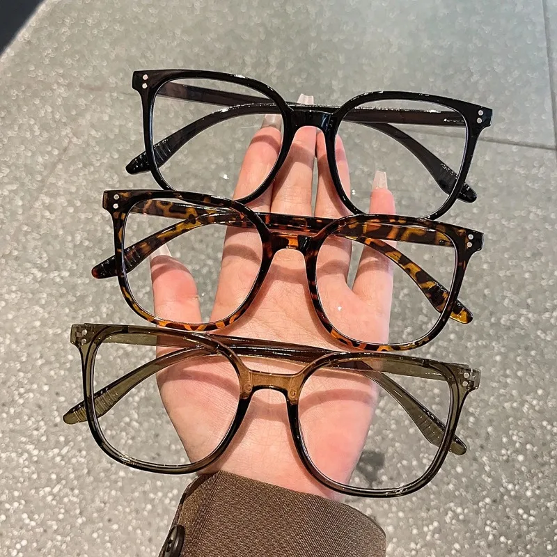 1Pc European and American Classic Popular Square Frame Glasses Set Men's and Women's Fashion Glasses