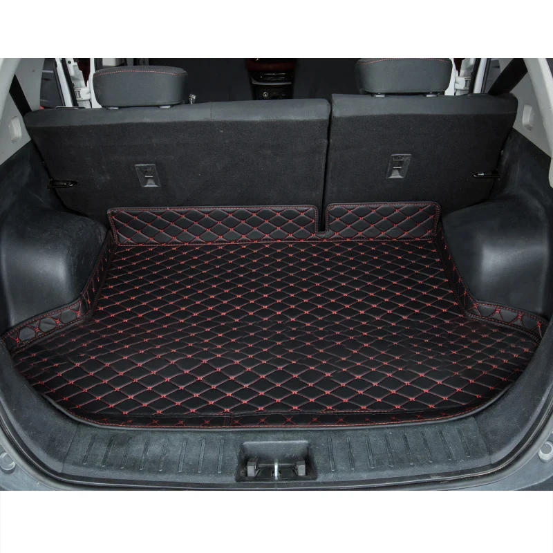 Leather Car Trunk Mat Cargo Liner for Jac S3 Refine 2014-2022 Boot Carpet Pad Cover Protect Blanket Mats Accessories Kit