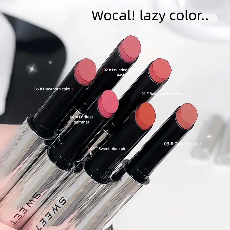 Sweet Mint Velvet Matte Lipstick Pen Soft Mud Long-Lasting No Makeup Whitening Autumn Winter Lip Makeup