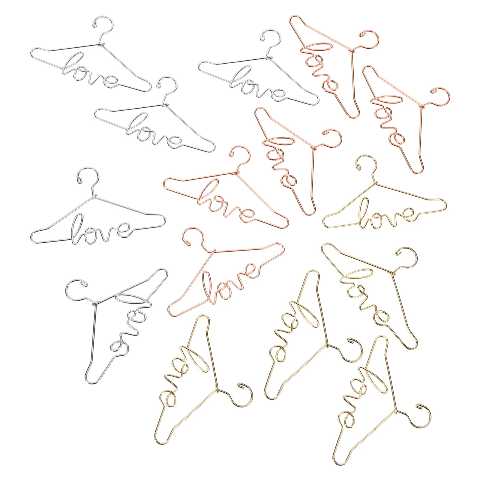 

15pcs Accessories Mini Clothes Hangers Compact Outfit Racks for Dollhouse Pet Clothes Storage Toy Hanger Space
