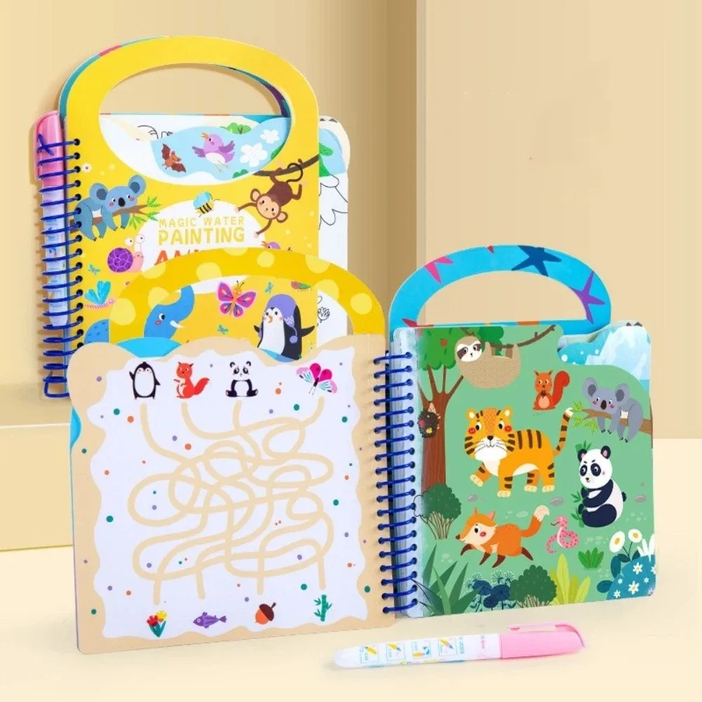 Tekenen Herbruikbaar Magisch Kleurboek Zintuiglijk Spelen DIY Kleuren Water Schilderboek Met Pen Magisch Tekenboek Vroeg Onderwijs