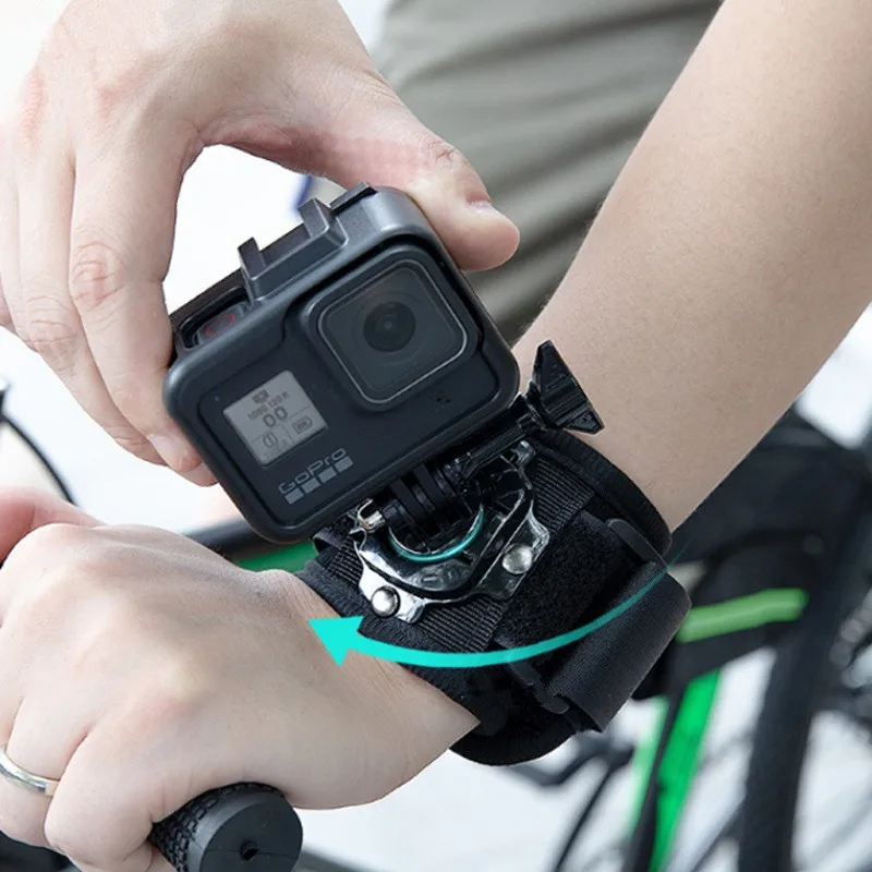 360 Degrees Rotation Gopro Wrist Strap Arm Strap Mount Wrist Band for GoPro Hero 13 12 11 10 9 8 Insta 360 X4 DJI Action 5 Pro