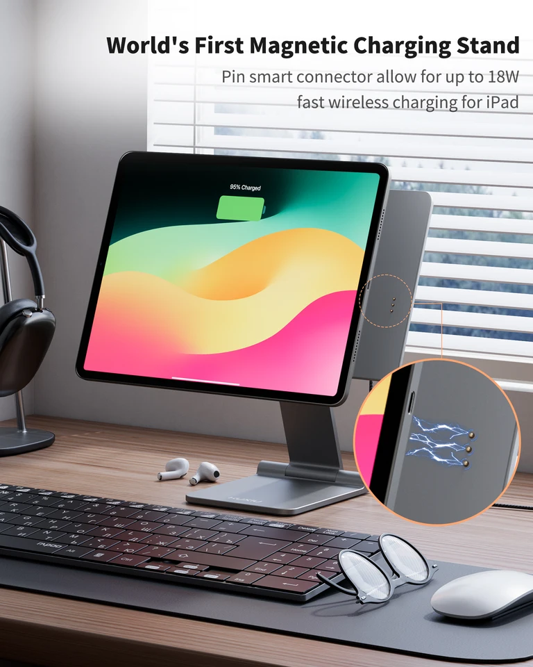 KUXIU X33 PRO MAX iPad 磁気充電スタンド iPad Pro 11/12.9/13インチ
