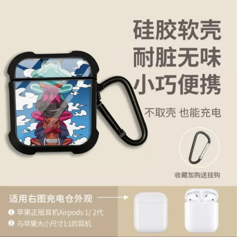 New Anime Sasuke Obito Protective Case for AirPods 3 for Airpods Pro 1 2 Wireless Bluetooth Headphone Case Christmas Gift