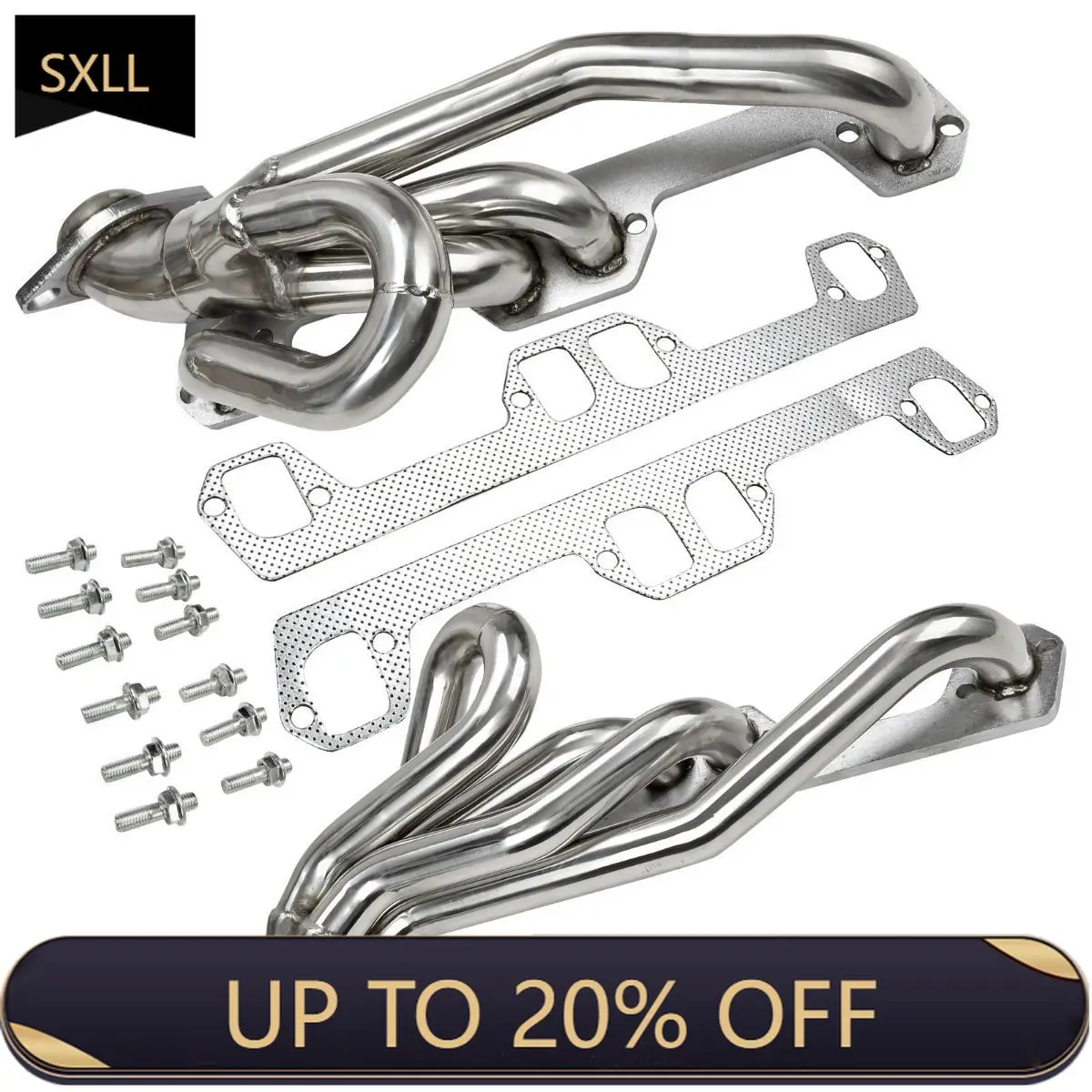 

SXLL 1994-2004 5.2L 1500 2500 3500 Exhaust Manifold Header Gasket Kit Exhaust Header