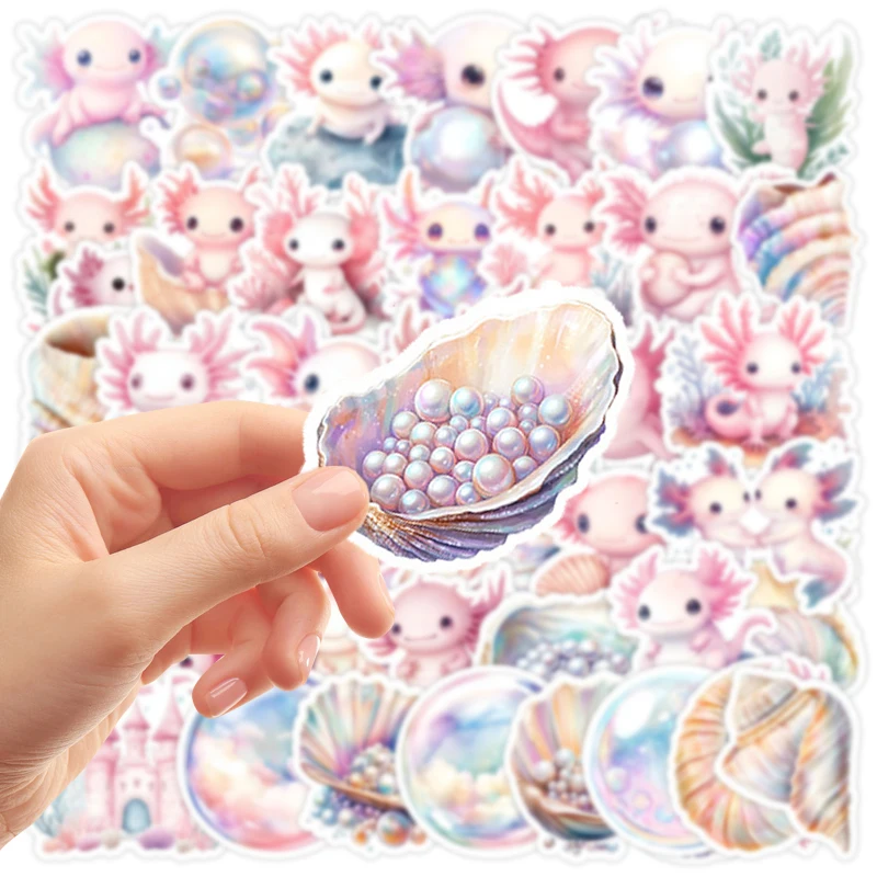 50 قطعة الكرتون الوردي الحيوان السمندر الكتابة على الجدران ملصقات DIY بها بنفسك الديكور حقائب كوب ماء سكيت الغيتار الشارات ألعاب أطفال هدية