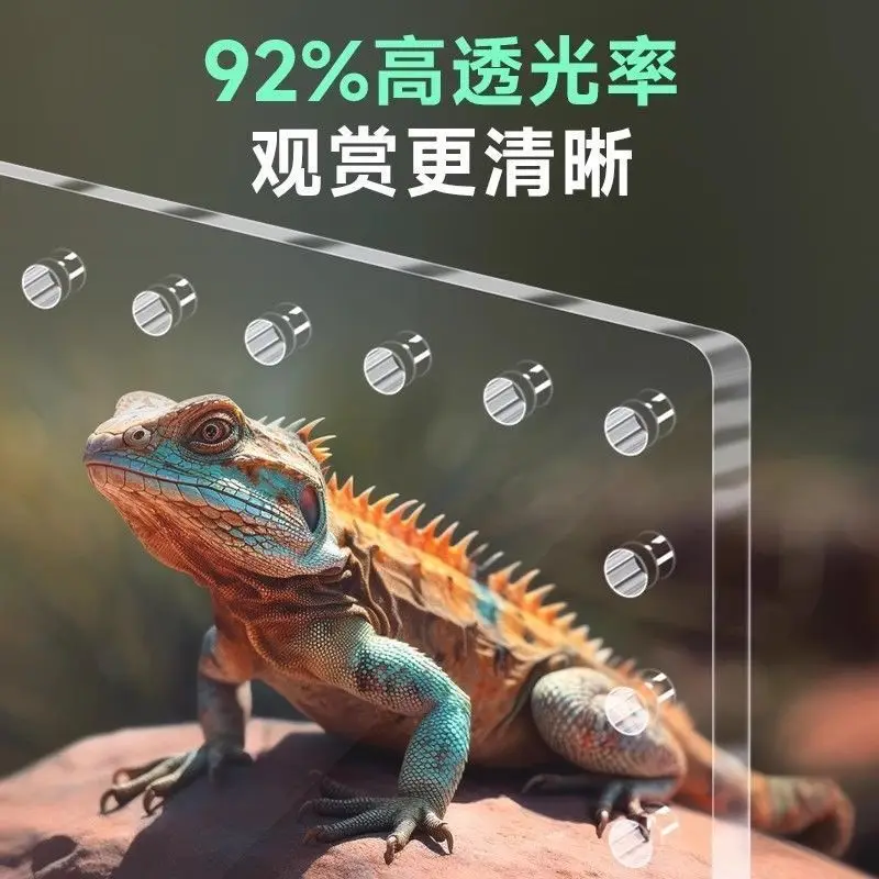 Crawling pet breeding box, transparent acrylic integrated non assembly breeding tank, scorpion snake insect ecological box