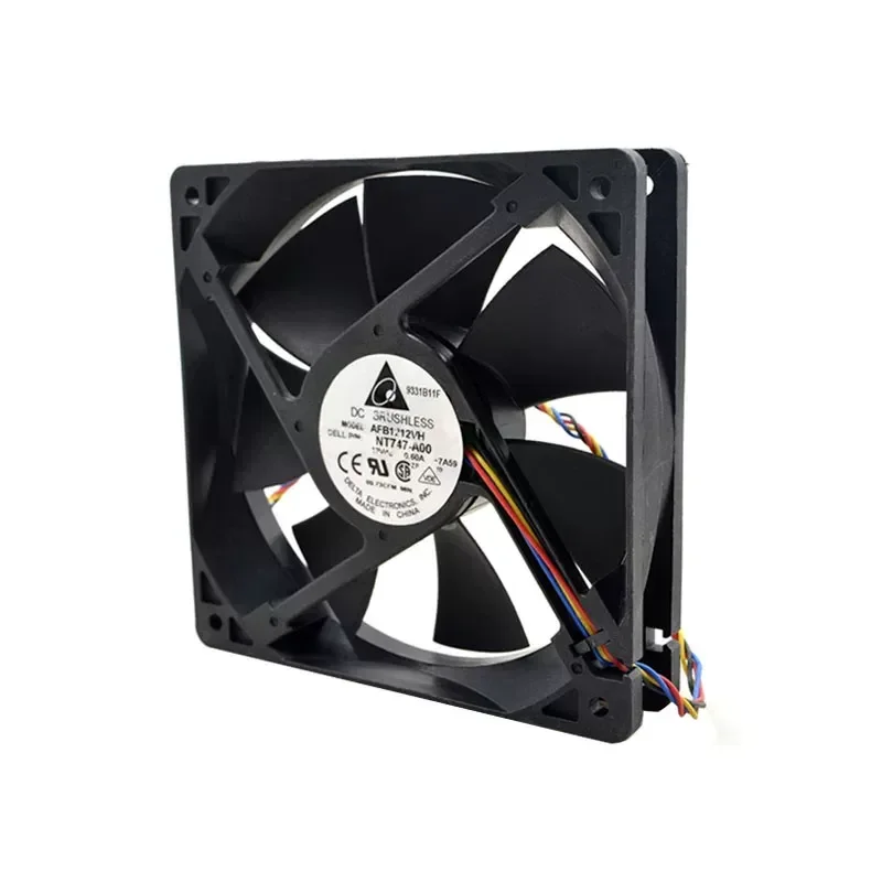 for Delta AFB1212VH 12CM 12V 0.60A 12025 Chassis Main Board PWM Speed Regulation High Speed Fan