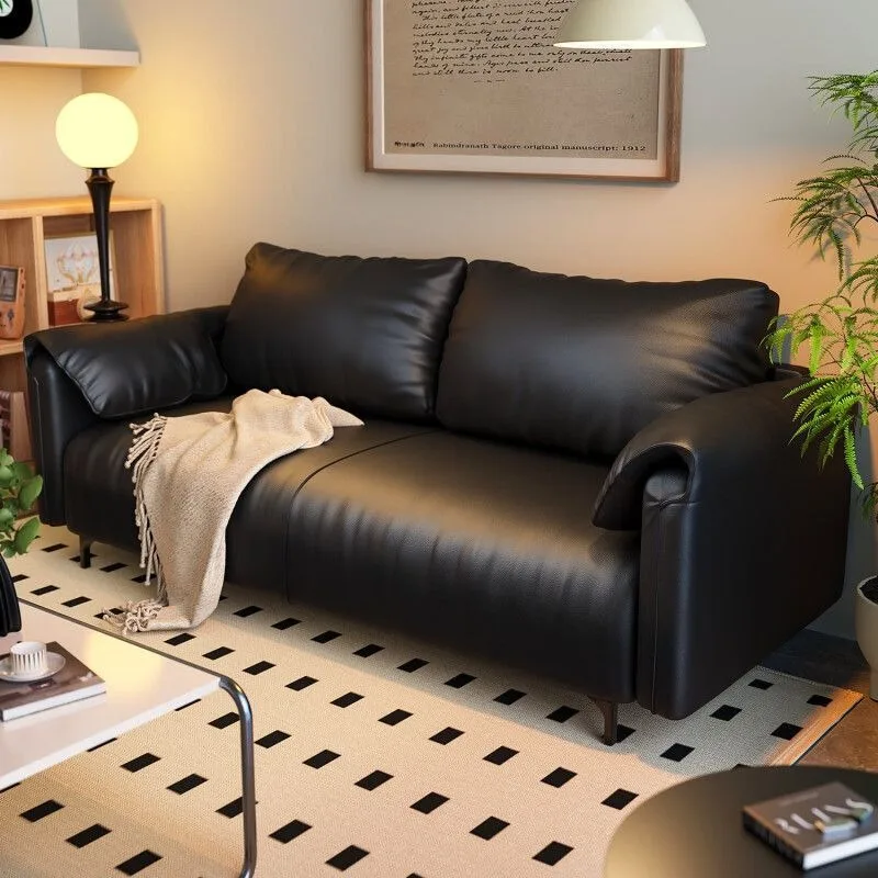 Small apartment bed and breakfast rental room double triple elephant ears straight row fabric sofa new