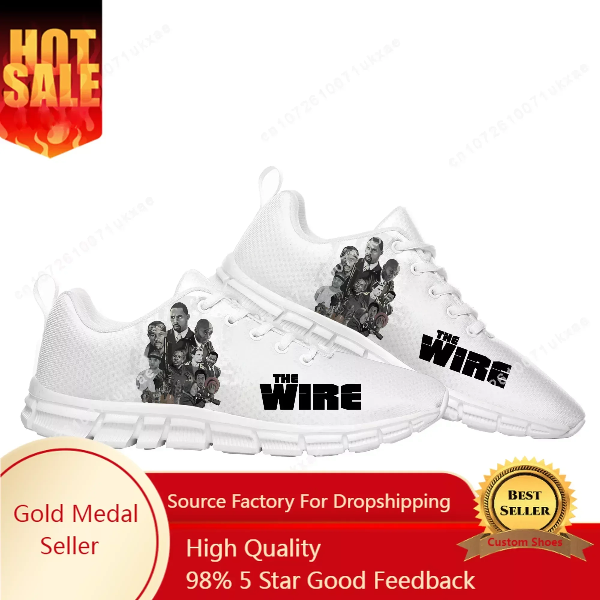 

The Wire Sports Shoes Mens Womens Sneakers High Quality Omar Little Casual Sneaker Couple Custom Shoes