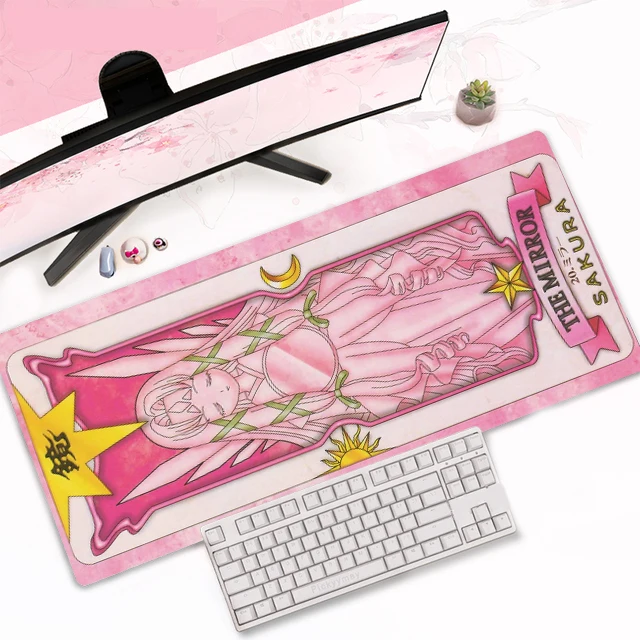 Large Mouse Pad Game Desk mat Anime Keyboard MousePad Cardcaptor Sakura Carpet Natural Rubber Portable Desktop Mouse Pads XXL