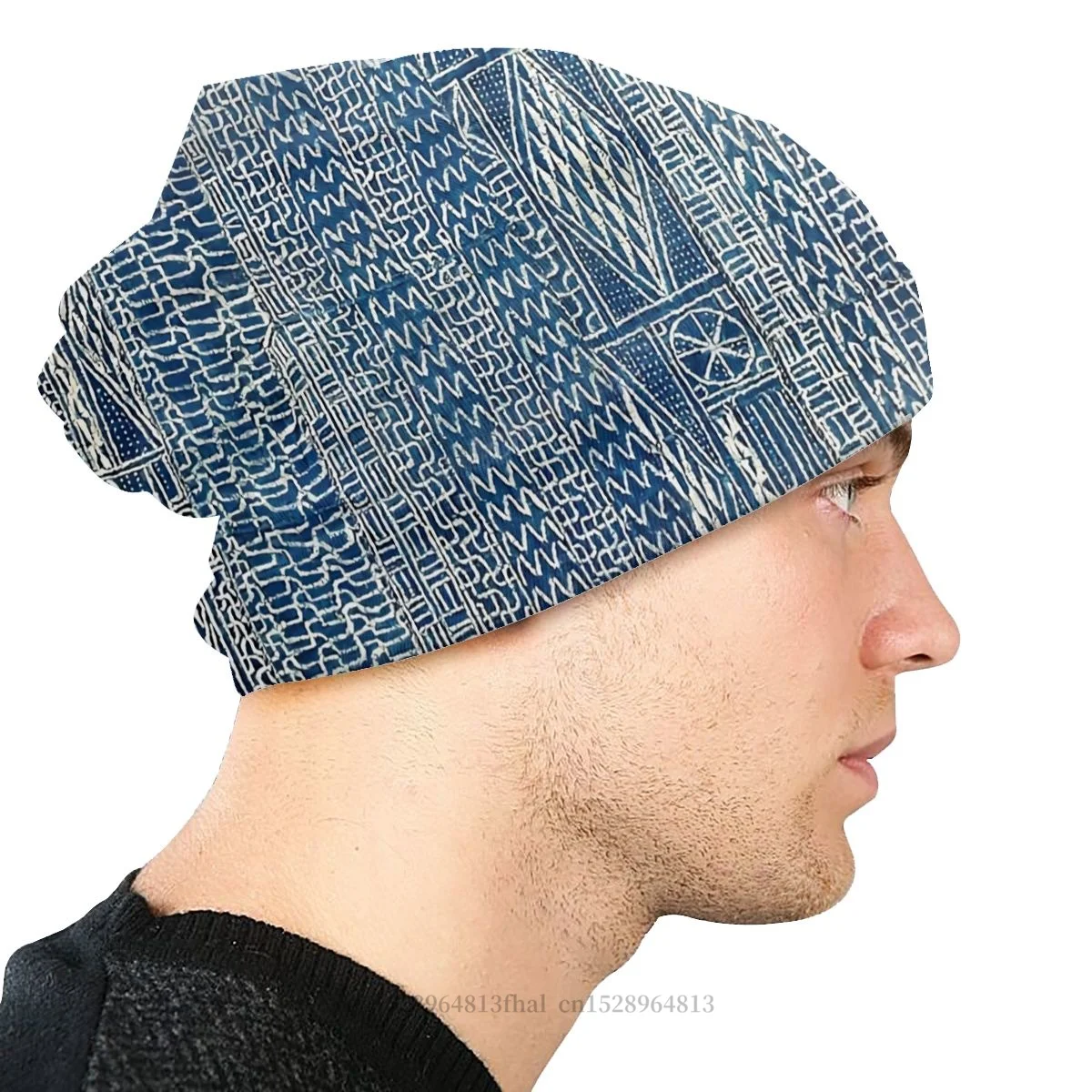 Oriental Rug Art Culture Skullies Beanies Caps Ndop Cameroon Thin Hat Autumn Spring Bonnet Hats Men Women\'s Hip Hop Ski Cap